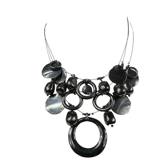 Five Beautiful Necklaces, Pearls, Tassels, CZ, Purple Stone - Picture 15 of 16